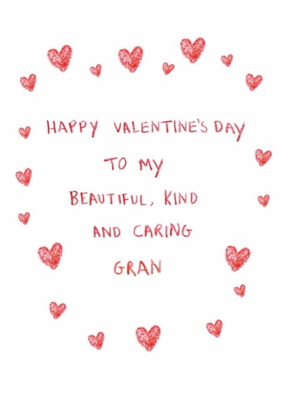 Cute Valentine’s Day Card - For Gran created by HCD Illustration