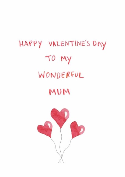 Cute Valentine’s Day Card - For Mum created by HCD Illustration