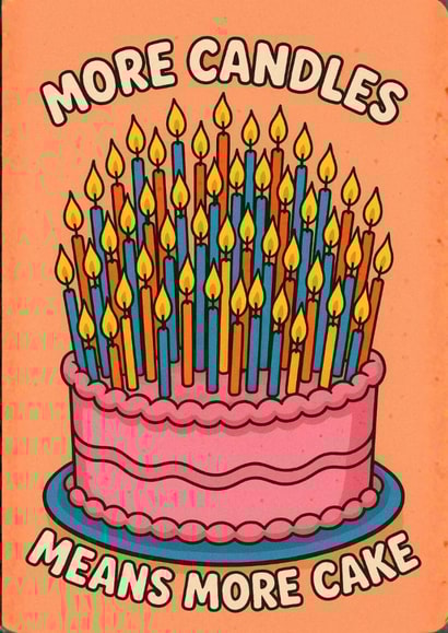 Fun Birthday Card Funny For Her Cartoon created by Astrid Cooper