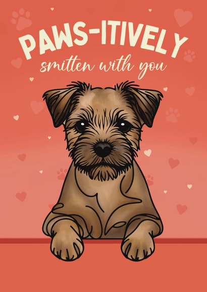 Cute Valentine's Day Card - From The Dog - Border Terrier created by Choo Choo 