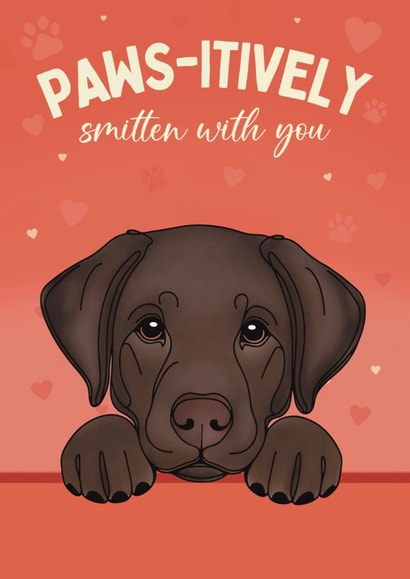 Cute Valentine's Day Card - From The Dog - Labrador created by Choo Choo 