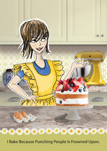 Funny Birthday/mothers day or all round greetings card for mum or friend created by Bizzie Lizzie