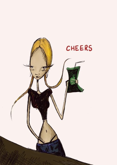 Cool Girl Cheers Card created by Amelia Katharine