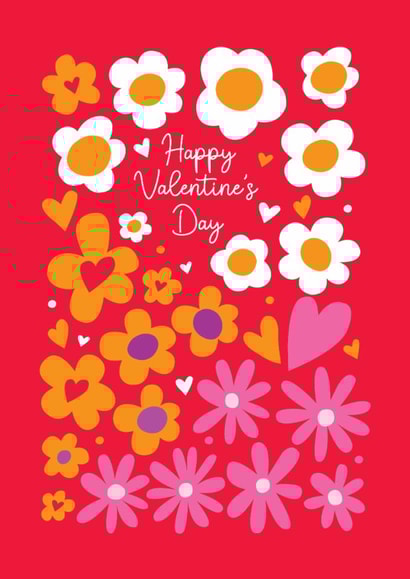 Pretty Valentine's Day Card - Flowers created by Happy Street