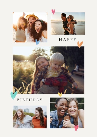 Classic Birthday Card - Photo Collage created by Spark and Wild