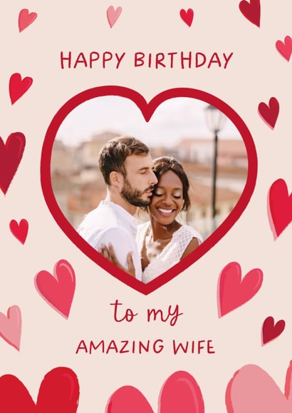 Classic Birthday Card - Amazing Wife created by The Pattern Press