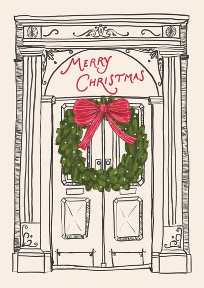 Classic Christmas Card - Festive Door created by Mallory McAfee