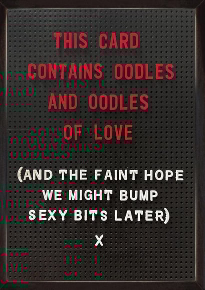 Cheeky Valentine’s Day/Anniversary Card - Oodles Of Love - Hope For Sexy Bits Later created by Brainbox Candy