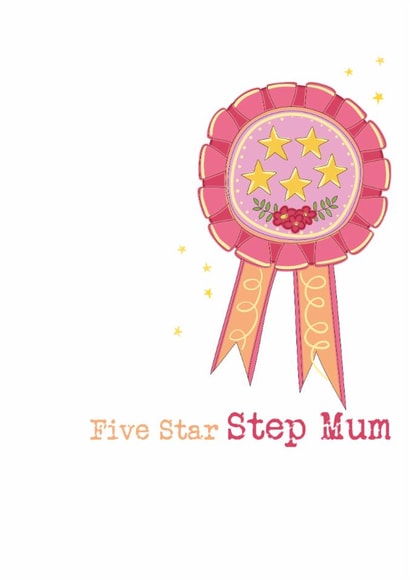 Classic Birthday Card - Mothers Day - Step Mum created by Dandelion Stationery