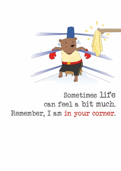 Heartfelt Mental Health Thinking Of You Card - I'm in Your Corner created by Dandelion Stationery