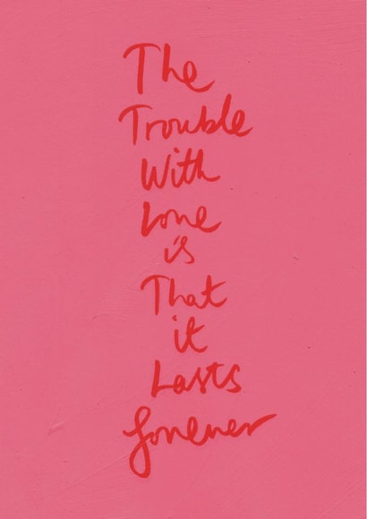 Romantic Valentine's Card – The Trouble With Love created by Brainbox Candy