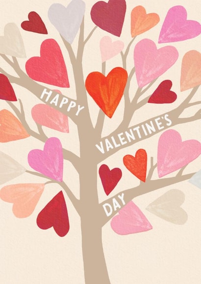 Classic Valentine's Day Card - Hearts - Tree created by Louise Tiler