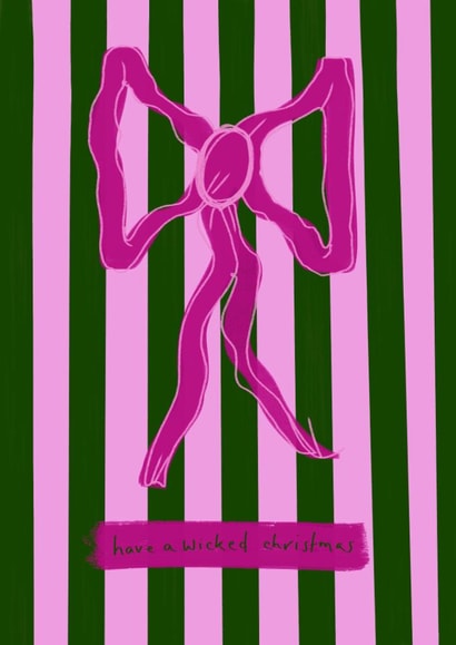 Wickedly Stylish Christmas Bow Card created by Auntie Roo’s 