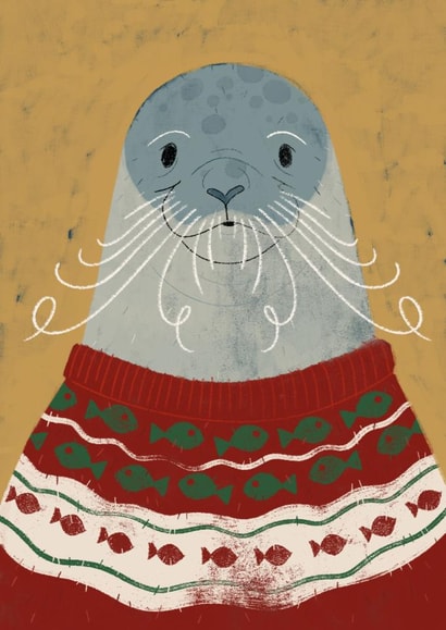 Cute Father Sealmas Christmas card created by Jennifer Kirkham