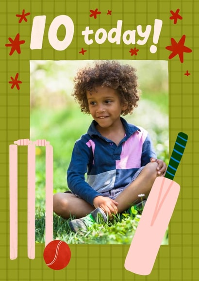Classic Birthday Card - 10th - Cricket created by Carla Ellis