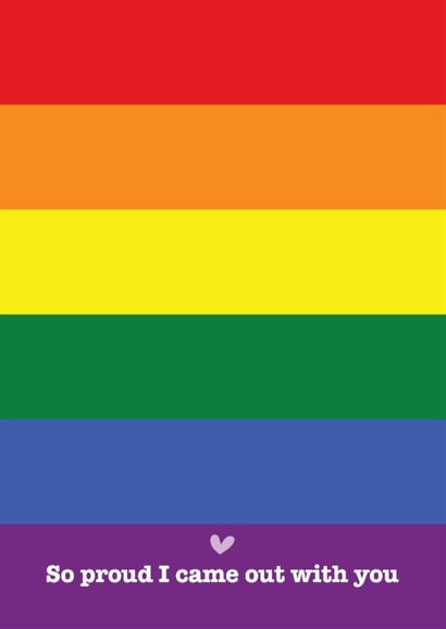 Proud - LGBTQ+ Card to Celebrate the perfect Valentine's Day created by Hello Sausage