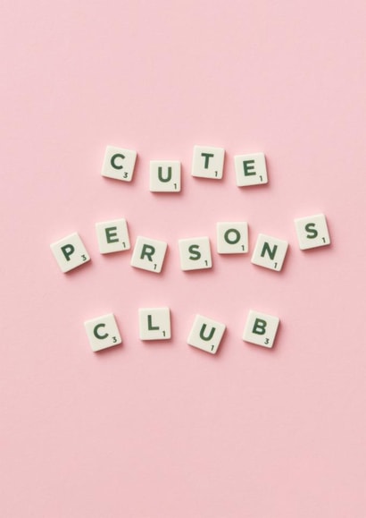 Cute new Baby Girl card 'Cute Persons Club' created by Danielle Ellen