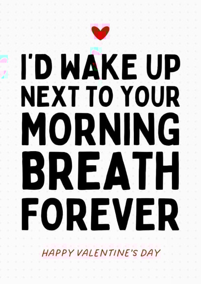 Funny Valentine's Day Card - Morning Breath created by Sundiva Designs