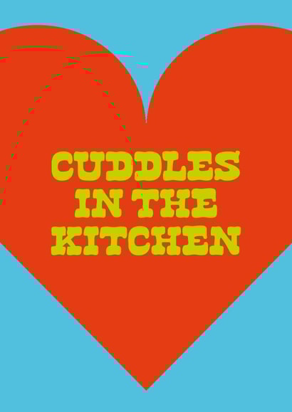 Classic Valentine's Day Card - Cuddles In The Kitchen created by Holly Hall