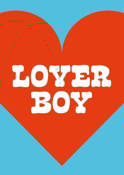 Arty Valentine's Day Card - Lover Boy created by Holly Hall