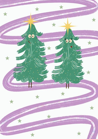 Cute Christmas tree card created by Auntie Roo’s 