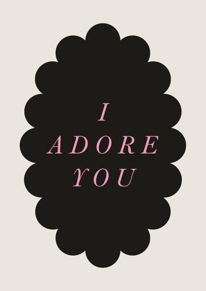 Classic Valentine's Day Card - I Adore You created by Holly Hall