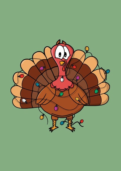 Festive Turkey with String Lights created by Diego Carvalho
