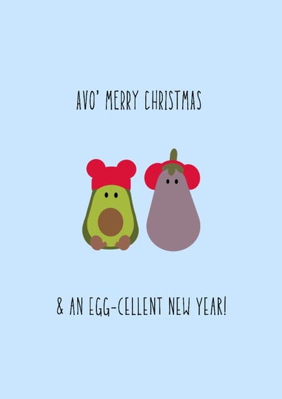 Cute jellycat inspired Christmas card - ideal for couples created by Salt & Sage