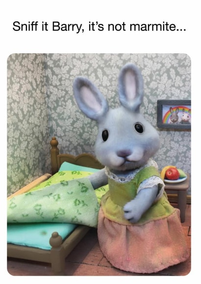 Funny Birthday Card – Sniff It Barry It’s Not Marmite created by Brainbox Candy