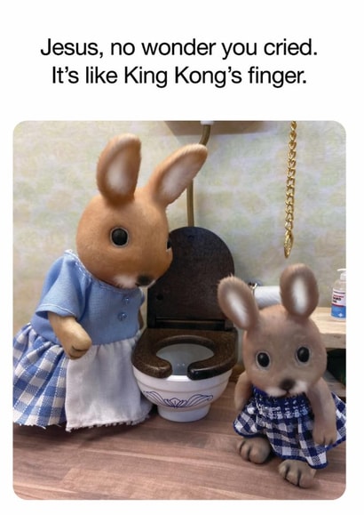 Funny Birthday Card – King Kong’s Finger created by Brainbox Candy