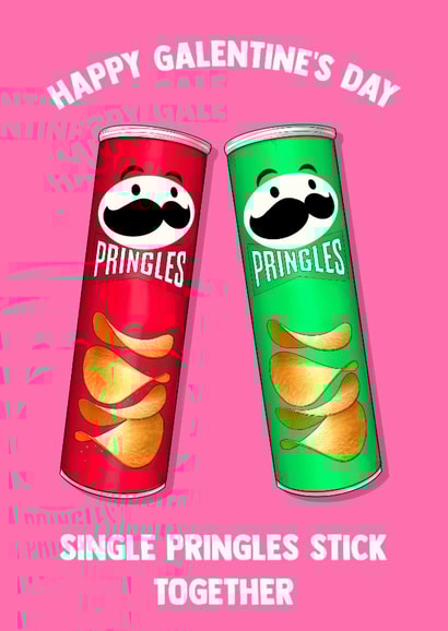 Fun Valentine's Day Card - Single Pringle - Galentine's Day created by Poppy & Mabel