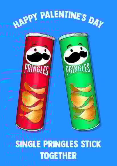 Fun Valentine's Day Card - Single Pringle - Palentine's Day created by Poppy & Mabel