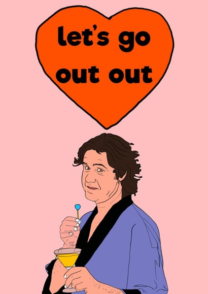 Funny, cheeky, Valentine’s Day card. Perfect for Micky Flanagan fans. created by Peter Cole Puns