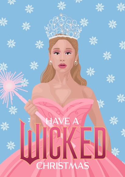 Pretty Christmas Card - Wicked - Glinda created by Pink Peach Cards