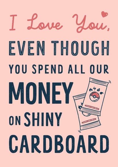 Funny Valentines Day Card - For Pokemon Loving Partner created by Kimberley Designs 