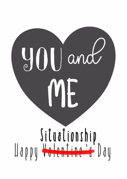 A Playful Card Celebrating the One Who’s More Than a Friend - A Situationship created by Louise Potton Designs