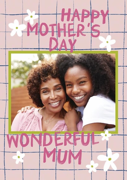 Classic Mother's Day Card - Wonderful Mum - Flowers created by Sweetlove Press