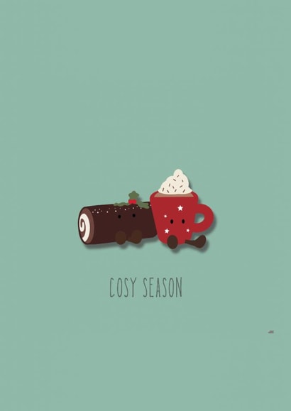 Cute jellycat inspired festive Christmas card created by Salt & Sage