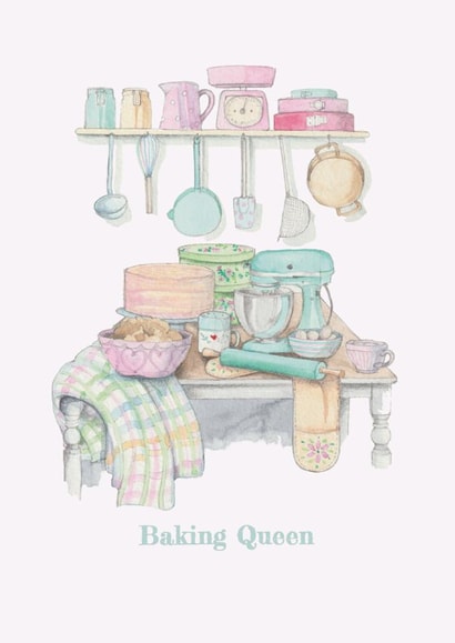 Birthday, Mother's Day, Thank you or Just to Say Baking Card for Mum or Friends created by Crumble and Core