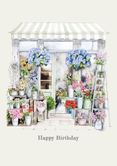 Floral Birthday Card painted in watercolour great for female family or friends created by Crumble and Core