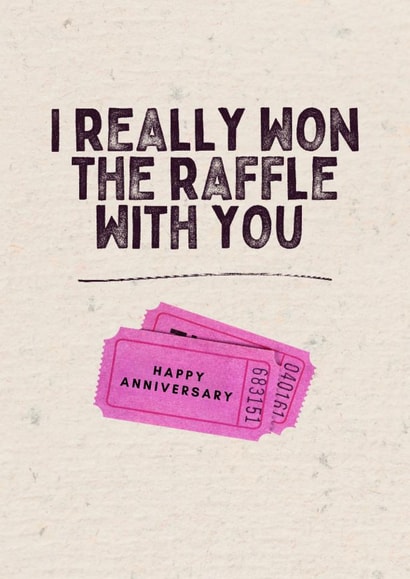 Super cute and playful anniversary card for your loved one. Unisex and bold. created by LUCY BARFOOT | SUPER TINY HANDS