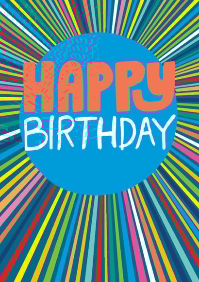 Happy Birthday Beams Card created by Paper Salad