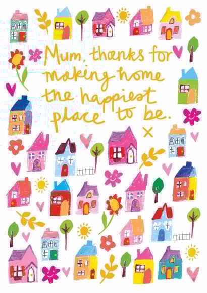 Classic Mother's Day Card - Happiest Place To Be created by Paper Salad