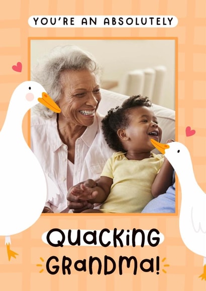 Cute Mother's Day Card - Quacking Grandma - Ducks created by Joanne Hawker