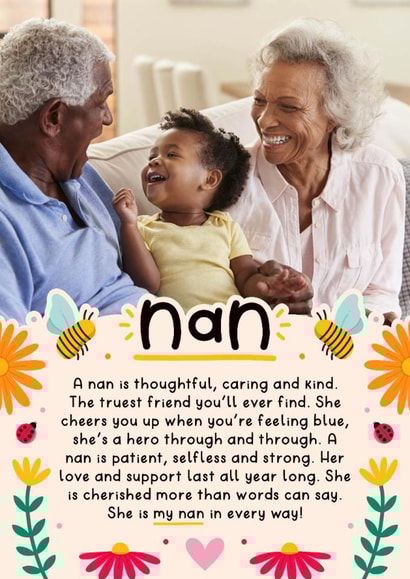 Classic Mother's Day Card - Nan - Heartfelt Poem created by Joanne Hawker