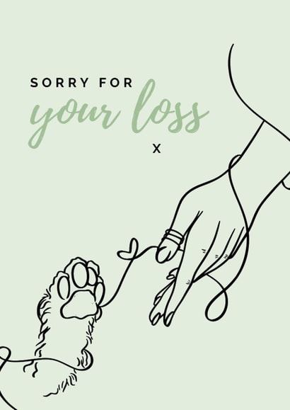 Sorry For Your Loss Pet created by House of Aurora