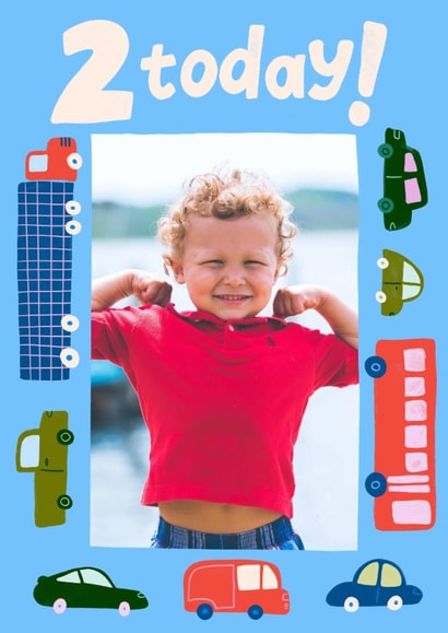 Classic Birthday Card - 2nd - Cars And Trucks created by Carla Ellis