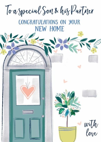 Classic New Home Card - Son And Partner - Front Door created by Katie Phythian Design