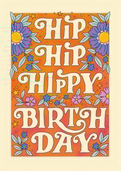 Pretty Birthday Card – Retro Florals created by Ohh Deer