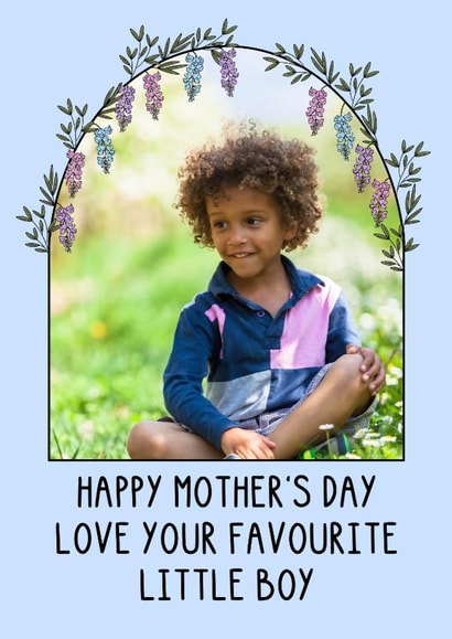 Cute Mother's Day Card - Love your favourite little boy - Mum, Mummy, Mama created by OhJaye
